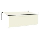  Markise med persienne Krem 350 x 200 x 120 cm Stoff Metall
