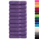 vidaXL Premium dusjhåndklær SOLUND 10 stk lilla 70x140cm 600 g/m2