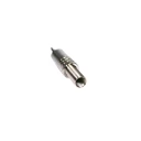 EA minijack 3.5mm stereo sølvfarget plugg for tykk kabel