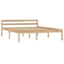 vidaXL Sengeramme heltre furu 120x200 cm