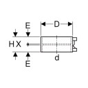 Geberit 125mm PEH Elektro-sveisemuffe for avløpsrør