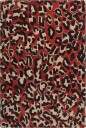 Leopard Ullteppe 300x400 cm Rød