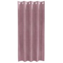  Gardiner med gardiner 2 pcs Mørk rosa 140 x 175 cm Fløyel