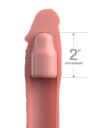 Pipedream - Fantasy X-Tensions Fantasy X-Tensions Elite: +5 cm Silicone X-Tension with Strap, lys