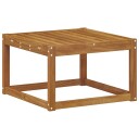 vidaXL Ute fotstøtte Solid akasietre Naturlig 59 x 59 x 37 cm