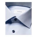 Eton Slim Fit Signature Twill Contrast Shirt Light Blue