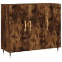 vidaXL Skjenk røkt eik 90x34x80 cm konstruert tre