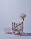 Kosta Boda Crackle lyslykt 5,8 cm rosa