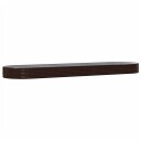 vidaXL Plantekasse pulverlakkert stål 523x140x36 cm brun
