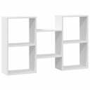  Vegghylle hvit 96x18x60 cm konstruert tre