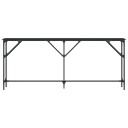  Konsollbord svart 180x23x75 cm konstruert tre 837767