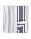 Lexington Icons Striped Organic Cotton Oxford Duk 150x250 cm Hvit / Dress Blue