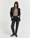 Gant Kabelstrikket bomullsgenser med stretch TAUPE BEIGE L