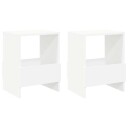 vidaXL Magasinreol 2 pcs Hvit 35 x 30 x 45 cm