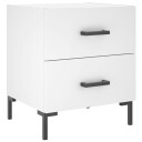  Nattbord hvit 40x35x47,5 cm konstruert tre
