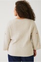 Zizzi   Pullover mSunny Heart 3/4   Beige
