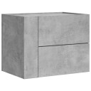  Veggmontert nattbord betonggrå 45x30x35 cm 848331