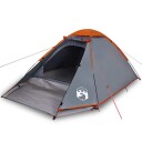  telt for camping 2 personer grå og oransje vanntett