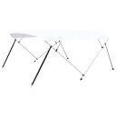  Biminitopp 4-buet hvit 243x 230-244 x137 cm