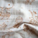 FILIBABBA Dreamy Adventurers Muslin Svøp Diaper 120x120 Cm Gots
