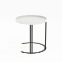 Sidebord HOME4YOU Keira 50x50 cm Hvit - hvit