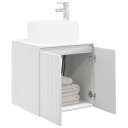  Vegghengt servantkommode Høgglans hvit 49,5 x 44,5 x 65,5 cm