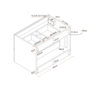 Bathlife Eufori Servantskap 60x50x46 cm med servant Sort Matt