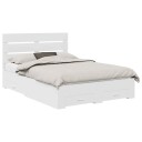  Sengestamme med skuff Hvit 160 x 200 cm Konstruert tre