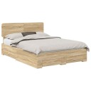  Sengestamme med skuff Sonoma eik 140 x 190 cm Konstruert tre
