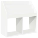 vidaXL Barneskrivebokhylle Hvit 72,5 x 29,5 x 69 cm Konstruert tre