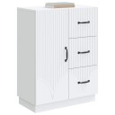  Serviesskap med skuff Hvit 66 x 34,5 x 87 cm Konstruert tre