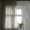 Mimou Sophie Gardin Dobbel Bredde Natur 290x250 cm