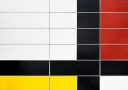 Mondriaan facade Poster Plakat / 21x30cm