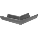 4 stk VMZINC falset gjæring, innvendig QUARTZ-ZINC 280 mm h. halvsirkelformet. 33.5x33.5x8 cm