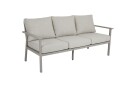 Brafab Samvaro sofagruppe Khaki med sand pute 3 seter sofa 2st lenestoler & bord 140x90 cm