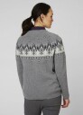 Grå Helly Hansen W Wool Knit Sweater Ull Genser (XL)