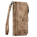 Caseme C30 Multifunksjonell Samsung Galaxy Z Fold4 Lommebok-deksel Brun