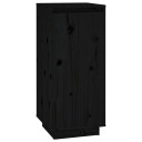 vidaXL Skoskap svart 35x35x80 cm heltre furu