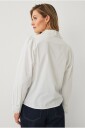 Ellos Collection   Skjorte med blondekanter   Hvit