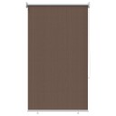 vidaXL Utendørs Rullegardin 90% UV-blokk Gråbrun 80 x 230 cm HDPE