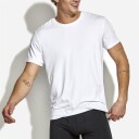 Panos Emporio Bamboo/cotton Tee Crew White