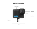 GoPro HERO actionkamera (sort)