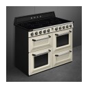 Smeg Victoria 110 cm Induksjonskomfyr med 2 Ovnser og Grill - Beigefarge