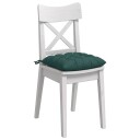  Seteputer 2 pcs Mørkegrønn 40 x 40 x 6 cm stoff