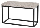 Skinnwille Palle Benk 80x35 cm Sand/Black