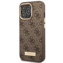 Guess iPhone 14 Pro 6,1" Brun MagSafe Hardt Deksel