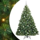  Kunstig juletre med 300 LED med stativ grønn 210 cm PE og PVC