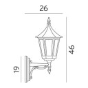Norlys Rimini Utendørs Vegglampe 259 Ingen, Hvit