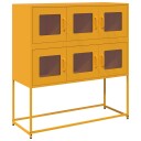  Skjenk sennepsgul 100,5x39x107 cm kaldvalset stål 8721158372598