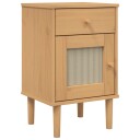  Nattbord SENJA rotting utseende brun 40x35x65 cm heltre furu 8721012134294